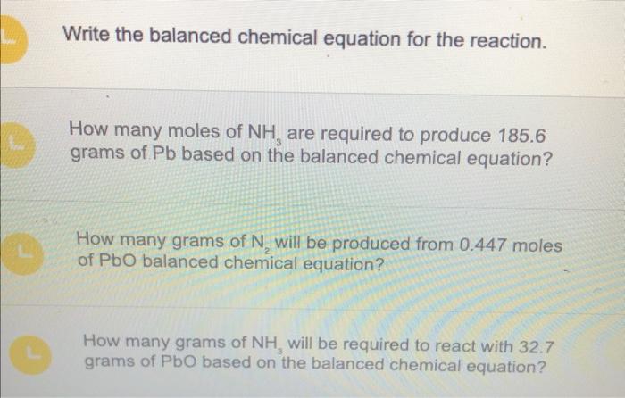 Solved Write the balanced chemical equation for the | Chegg.com