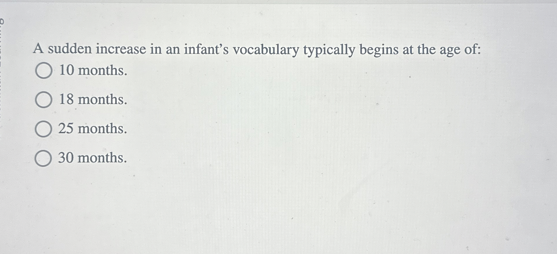 [Solved] A sudden increase in an infant's vocabulary ty