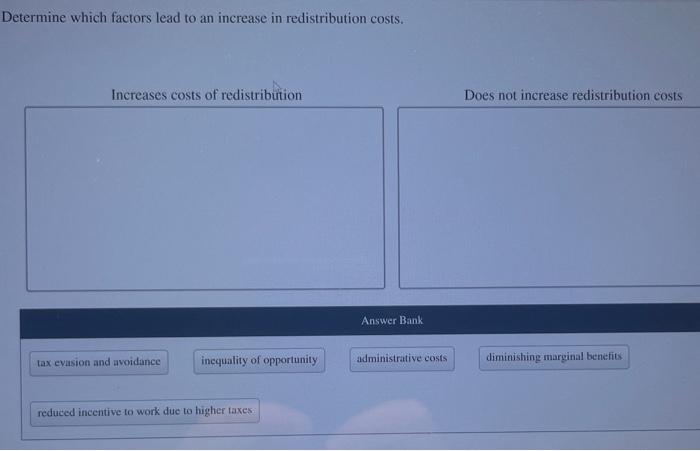 Solved Determine which factors lead to an increase in | Chegg.com