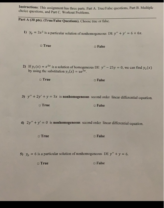 Solved Instructions: This assignment has three parts. Part | Chegg.com