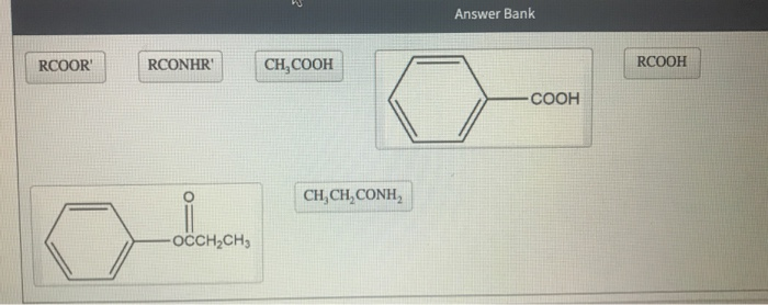 Solved Classify Each Formula Or Structure Carboxylic Acid