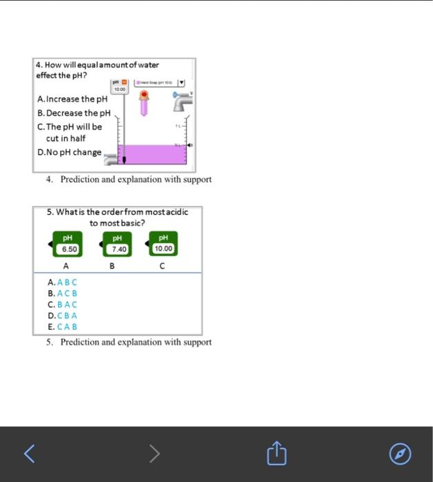 Solved pH Scale Basics Remote Lab (This lesson is designed