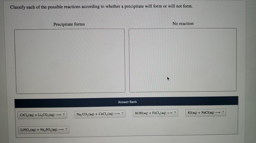 solved-classify-each-of-the-possible-reactions-according-to-chegg