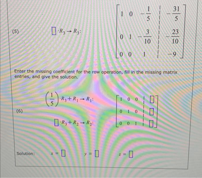 Solved Consider The Following System Of Linear