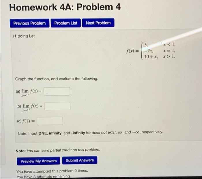 Solved Homework 4A: Problem 1 Previous Problem Problem List | Chegg.com