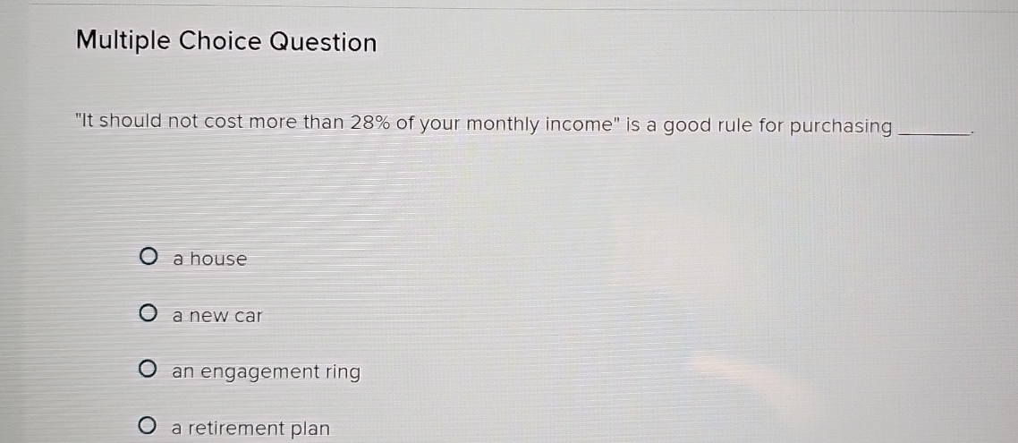 Solved Multiple Choice Question"It should not cost more than | Chegg.com