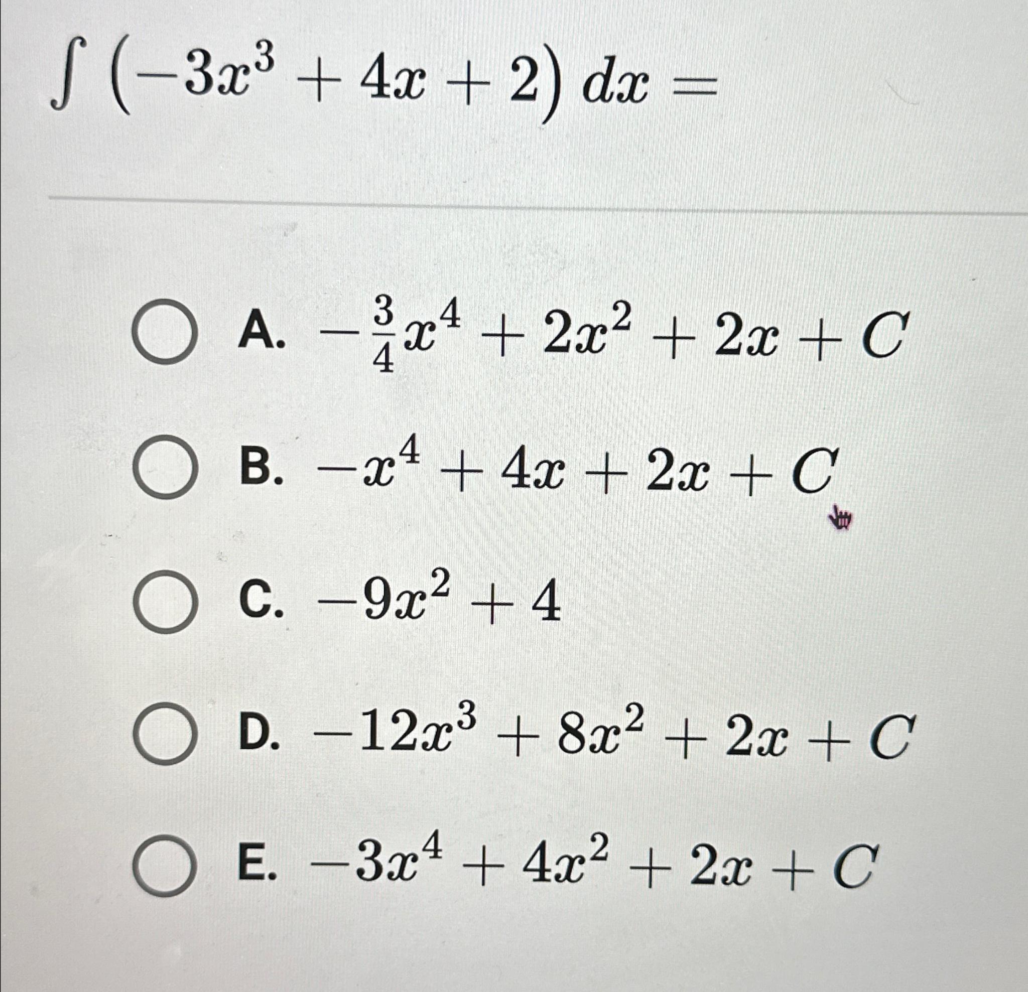 8x 4 4x 3 2x 2