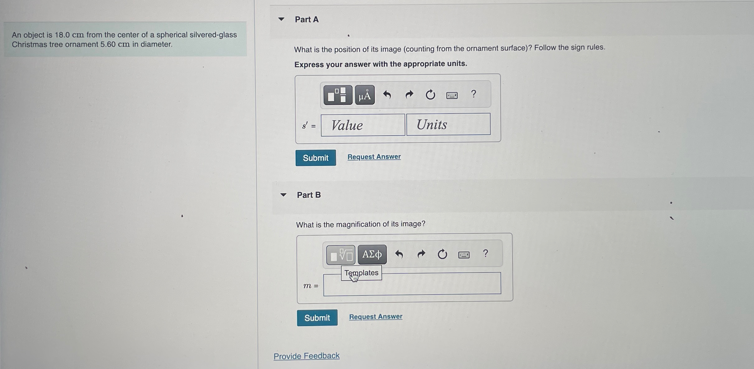 Solved ANSWER PART A And B An Object Is 18.0cm ﻿from The | Chegg.com