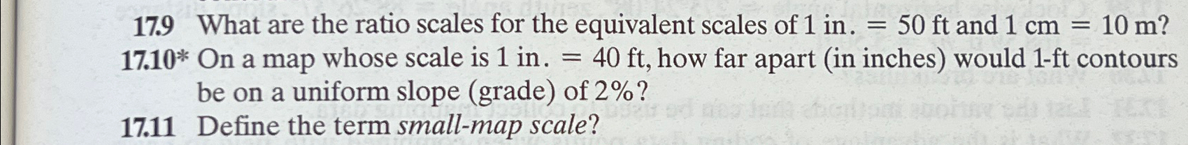 Solved 17.9 ﻿What are the ratio scales for the equivalent | Chegg.com