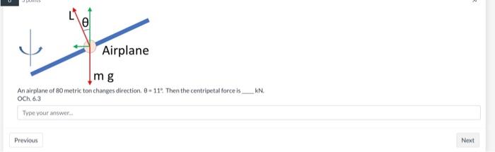 Solved An airplane of 80 metric ton changes direction, | Chegg.com