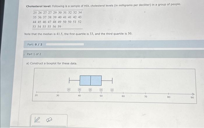 Solved (a) Find the first and third quartiles of these data. | Chegg.com
