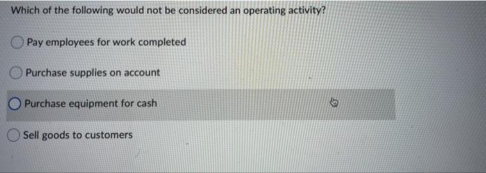 solved-which-of-the-following-would-not-be-considered-an-chegg