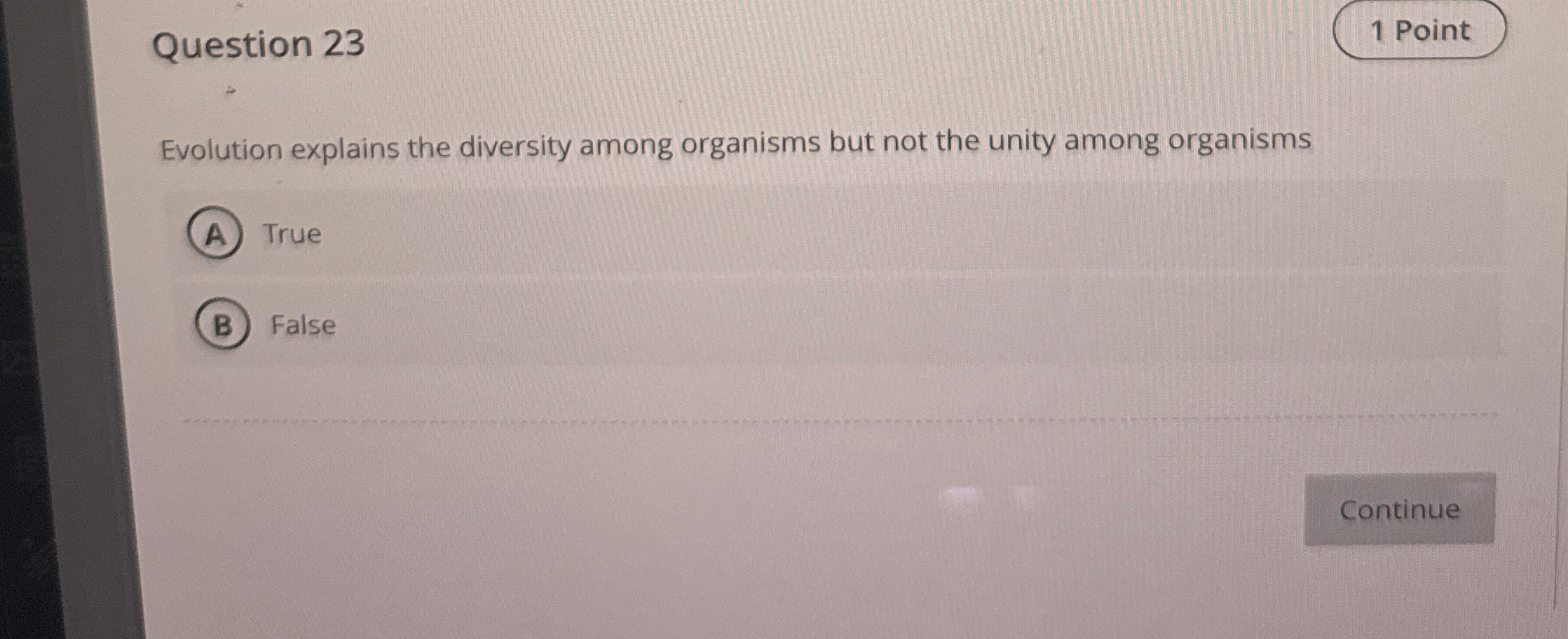 Solved Question 23Evolution explains the diversity among | Chegg.com