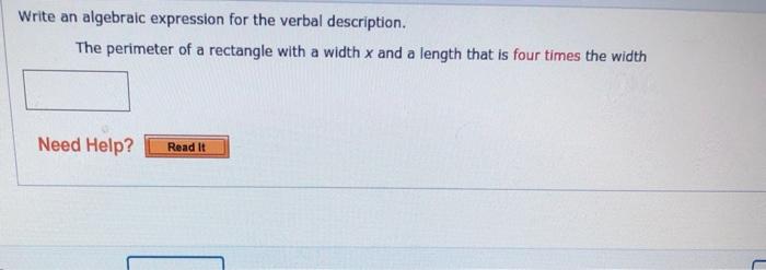 Solved Write an algebraic expression for the verbal | Chegg.com