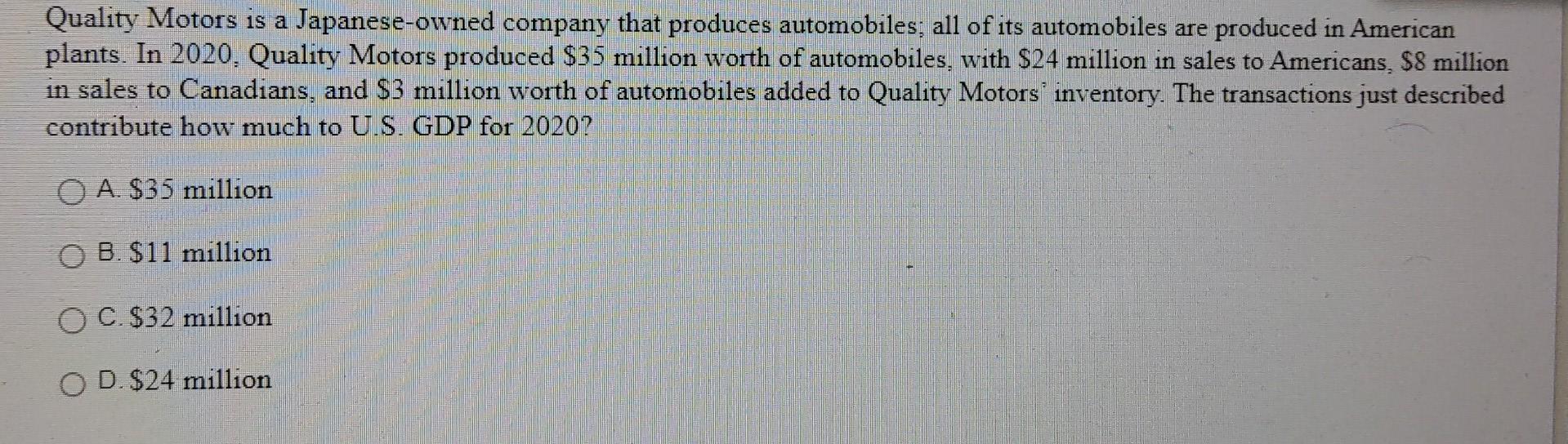 Solved Quality Motors is a Japaneseowned company that