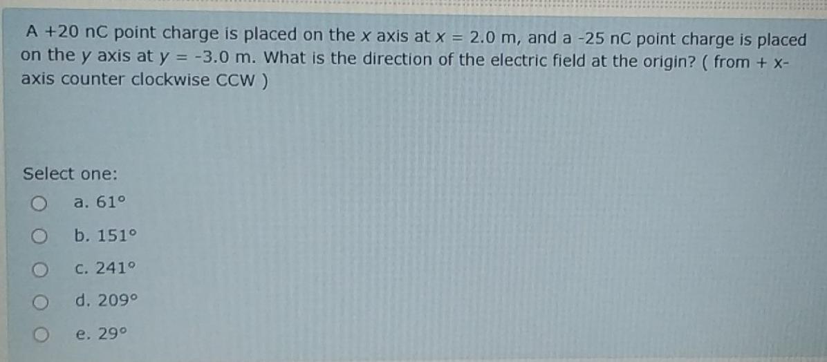 Solved A +20 nC point charge is placed on the x axis at x = | Chegg.com