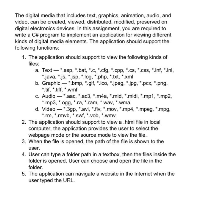 Solved The digital media that includes text, graphics, 