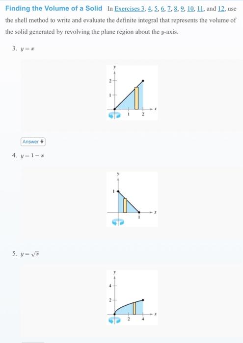 Solved Finding The Volume Of A Solid In Exercises | Chegg.com