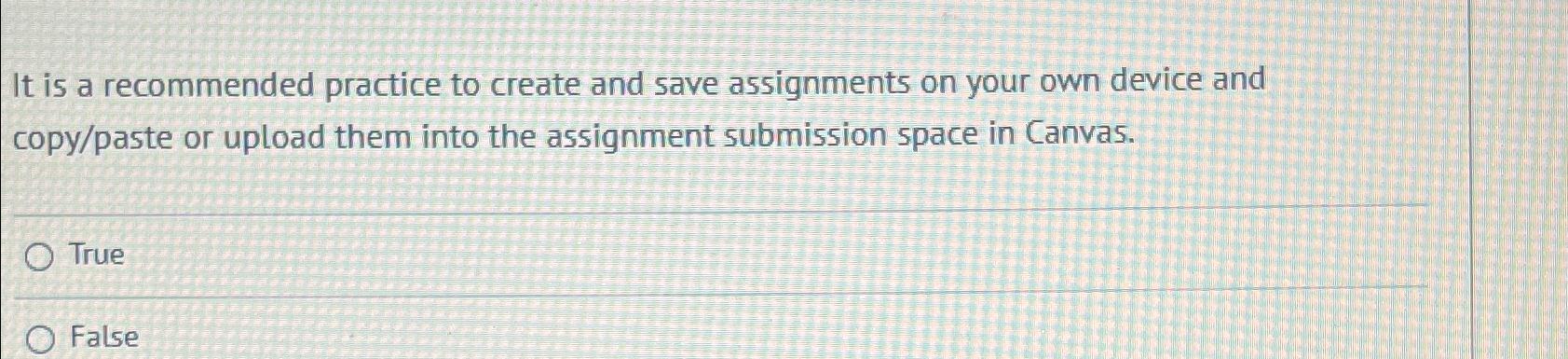 Solved It is a recommended practice to create and save | Chegg.com