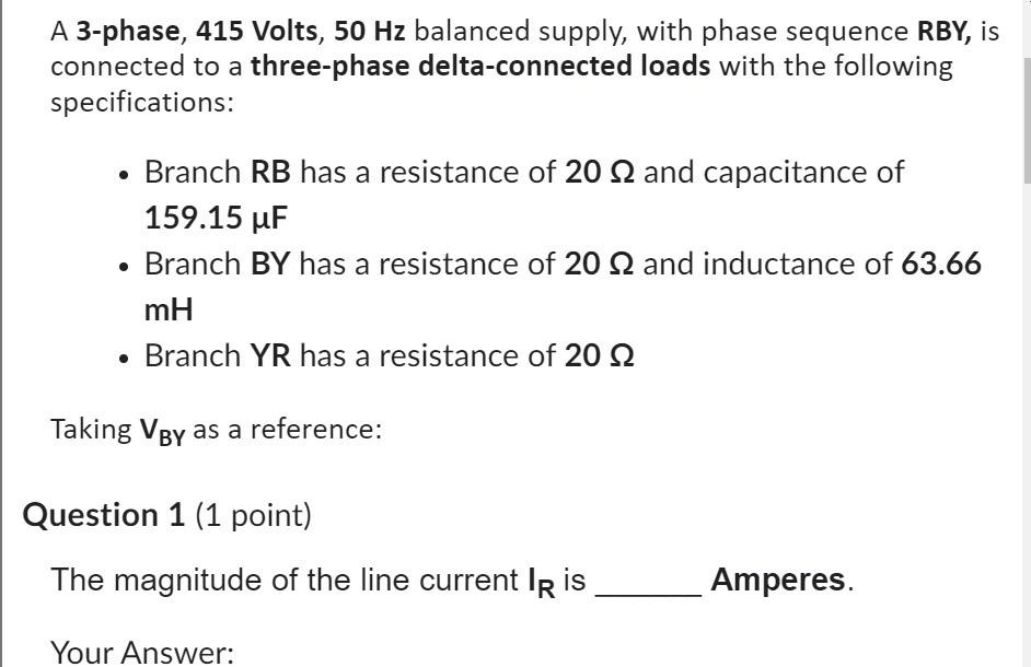 solved-a-3-phase-415-volts-50-hz-balanced-supply-with-chegg