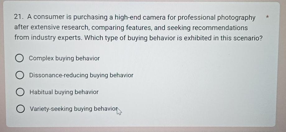 Solved A consumer is purchasing a high-end camera for | Chegg.com