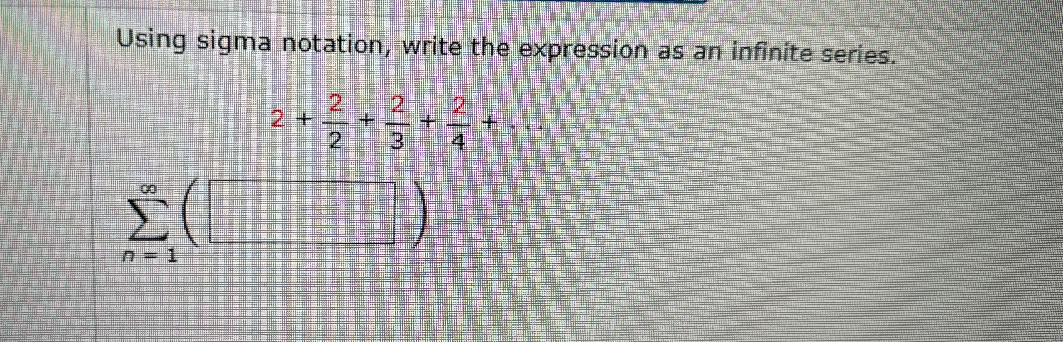 Solved Using sigma notation, write the expression as an | Chegg.com