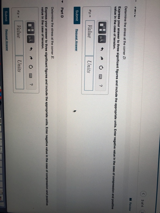Solved Problem 6.104 The member has a square cross section | Chegg.com