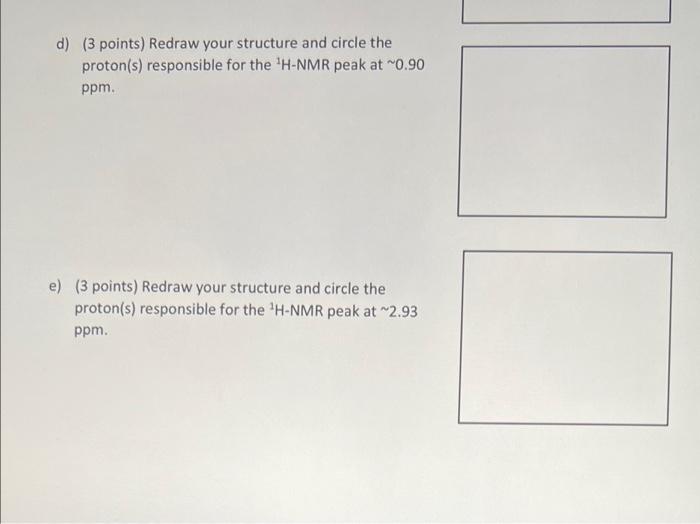 Solved 7 Ii Which Of The 1h Nmr Spectra Below Spectrum Chegg Com