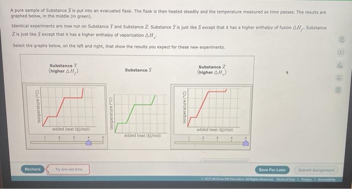 solved-a-pure-sample-of-substance-s-is-put-into-an-evacuated-chegg