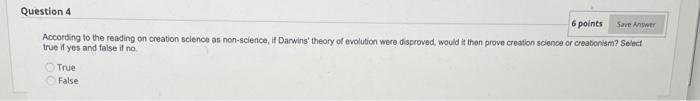 Solved Question 4 6 points Save Answer According to the | Chegg.com