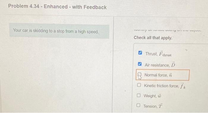 Solved Problem 4.34 - Enhanced - with Feedback Your car is | Chegg.com