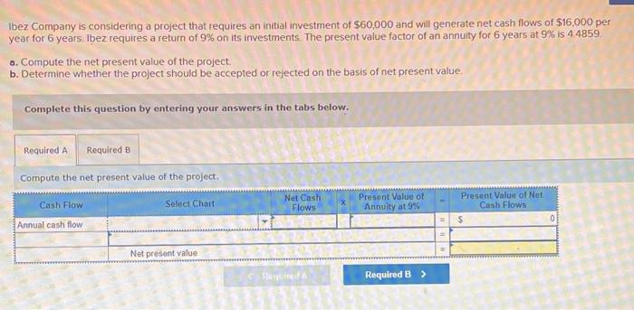 solved-ibez-company-is-considering-a-project-that-requires-chegg