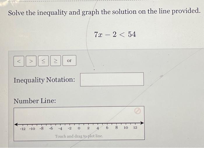 Solved Solve the inequality and graph the solution on the | Chegg.com