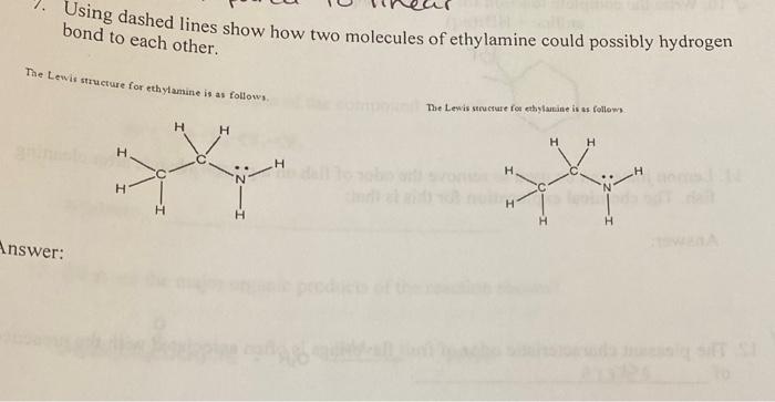 Solved Using dashed lines show how two molecules of | Chegg.com