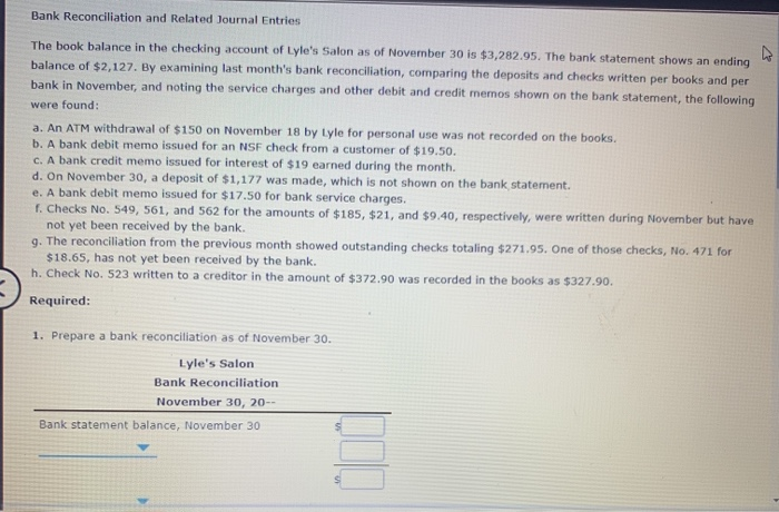 solved-bank-reconciliation-and-related-journal-entries-the-chegg