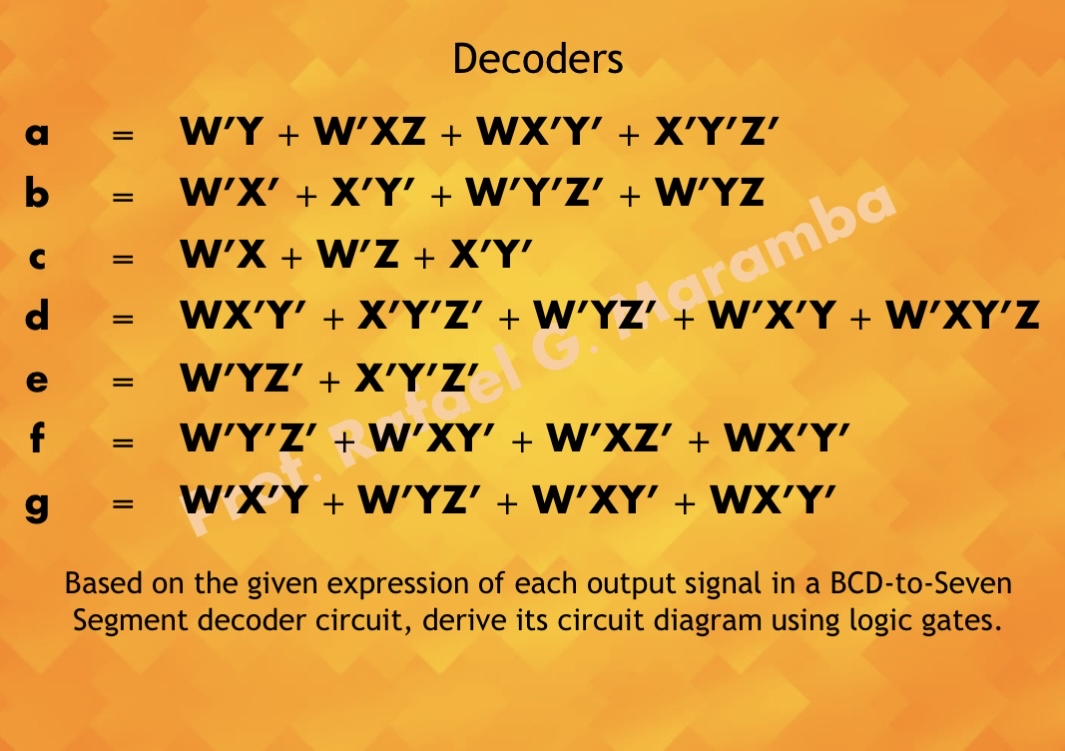 Solved Decodersa W Y W Xz W Y X Y Z B W X X Y W Y Z W Yz