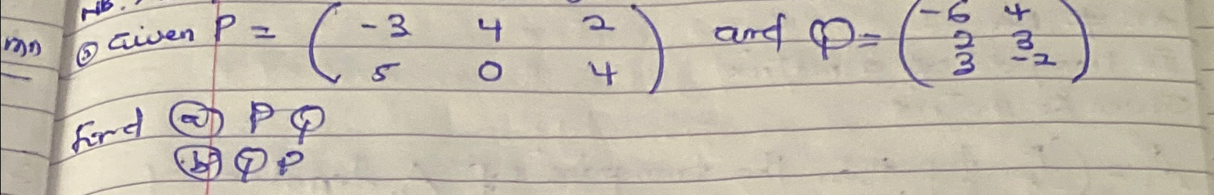 Solved (6) ﻿aiven P=([-3,4,2],[5,0,4]) ﻿ard | Chegg.com