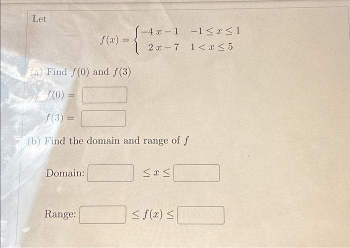 f x )= 1 x 3 domain and range