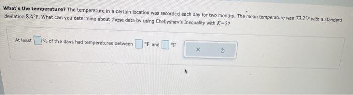 Solved What's the temperature? The temperature in a certain | Chegg.com
