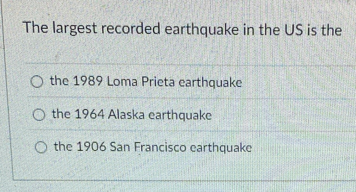 Largest recorded earthquake in las vegas