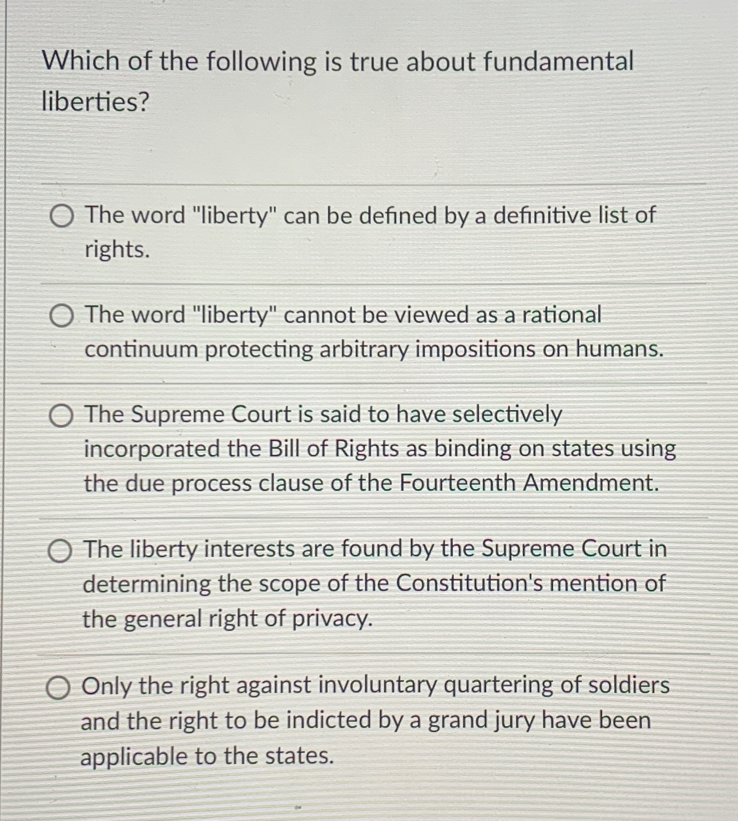 Solved Which of the following is true about fundamental | Chegg.com