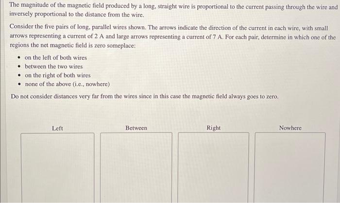 Solved The magnitude of the magnetic field produced by a | Chegg.com