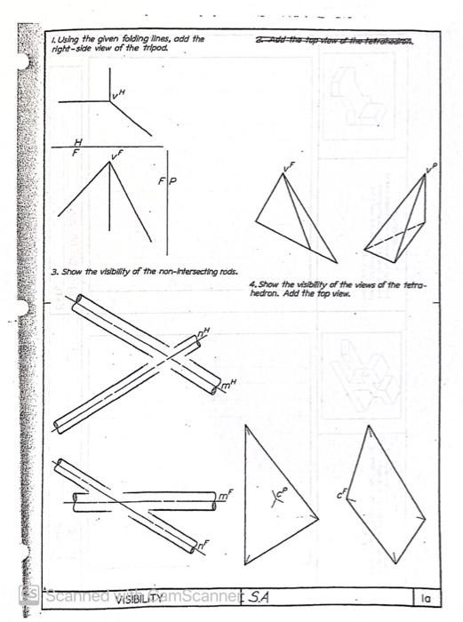 1. Using the given folding lines, add the rightside | Chegg.com