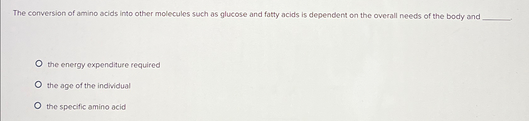 Solved The conversion of amino acids into other molecules | Chegg.com