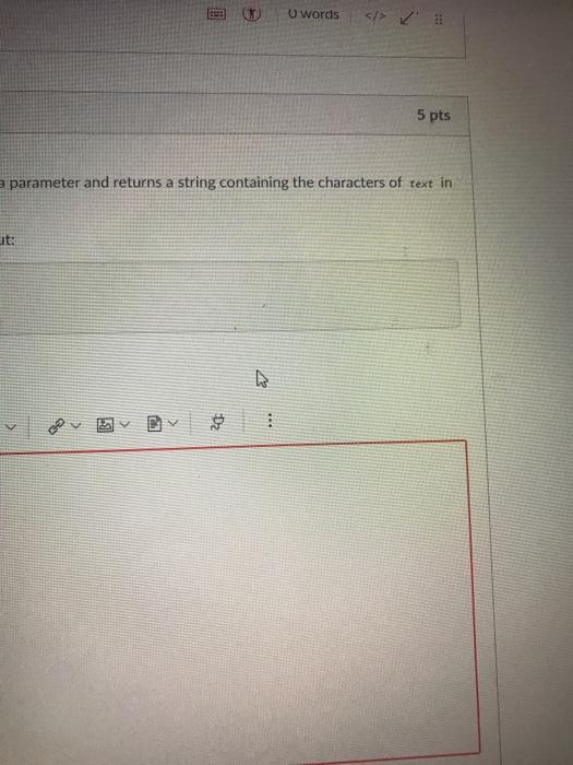 Solved Write a function named reverse that takes a string | Chegg.com