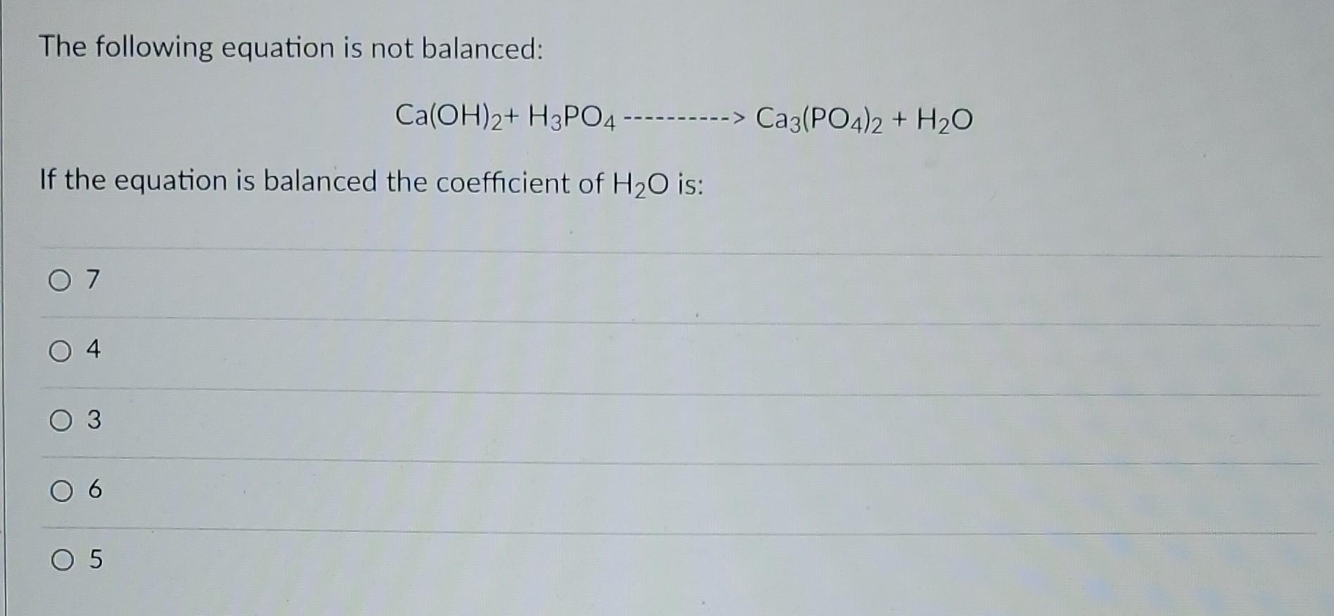 ca oh 2 h2co3 balanced equation