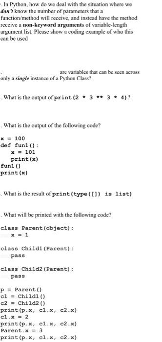 Solved In Python, how do we deal with the situation where we | Chegg.com