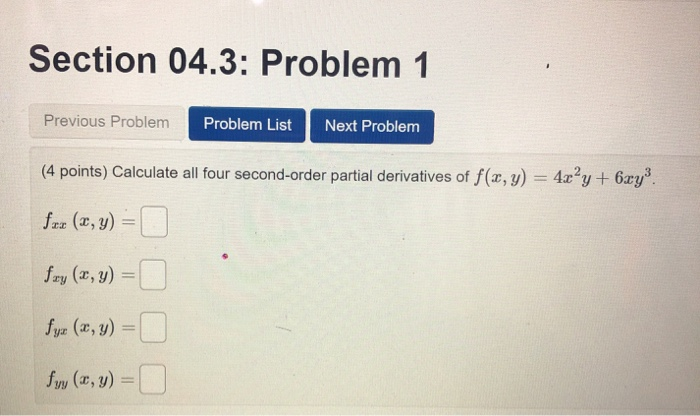 Solved Section 04.3: Problem 1 Previous Problem Problem List | Chegg.com