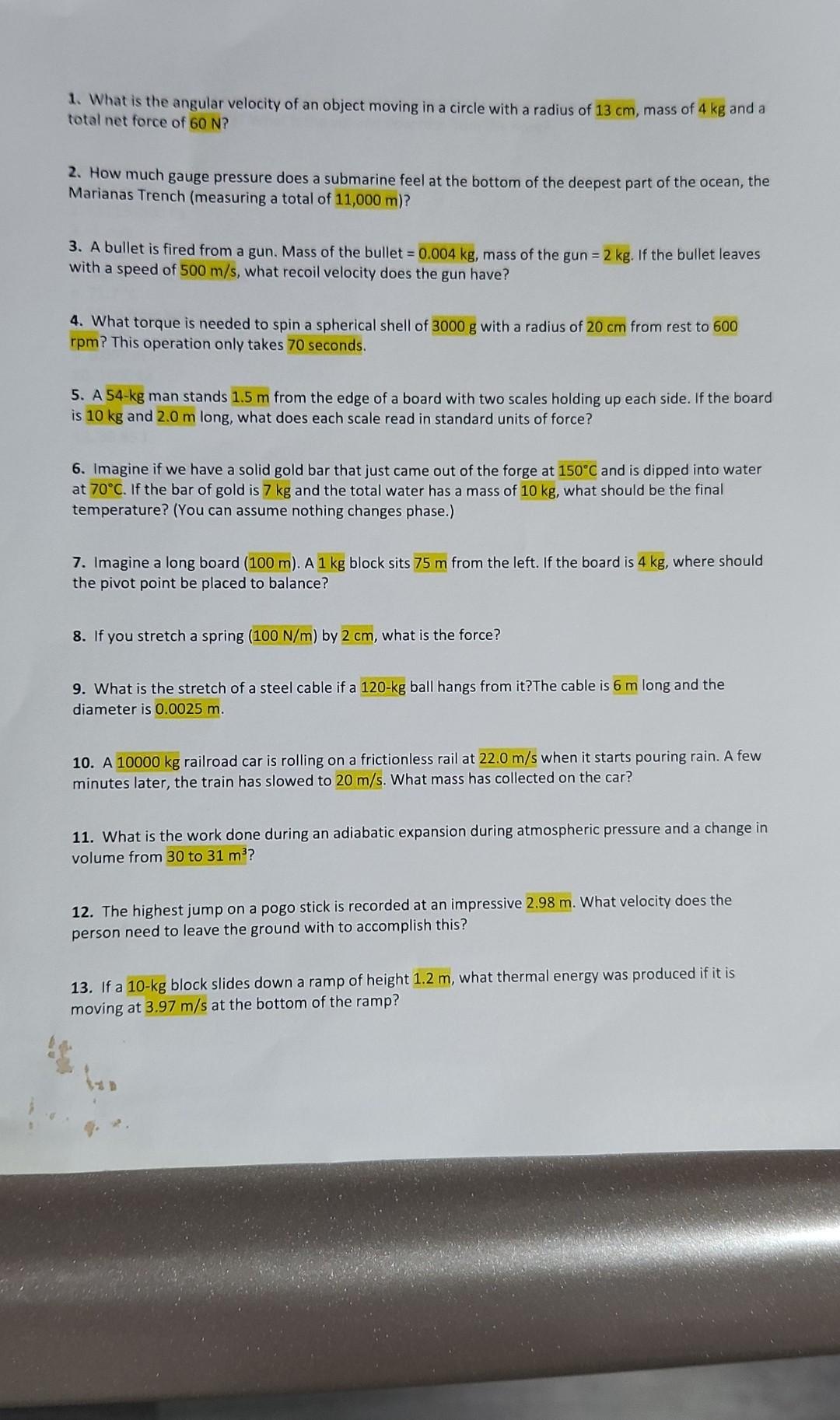 Solved 1 What Is The Angular Velocity Of An Object Moving Chegg Com
