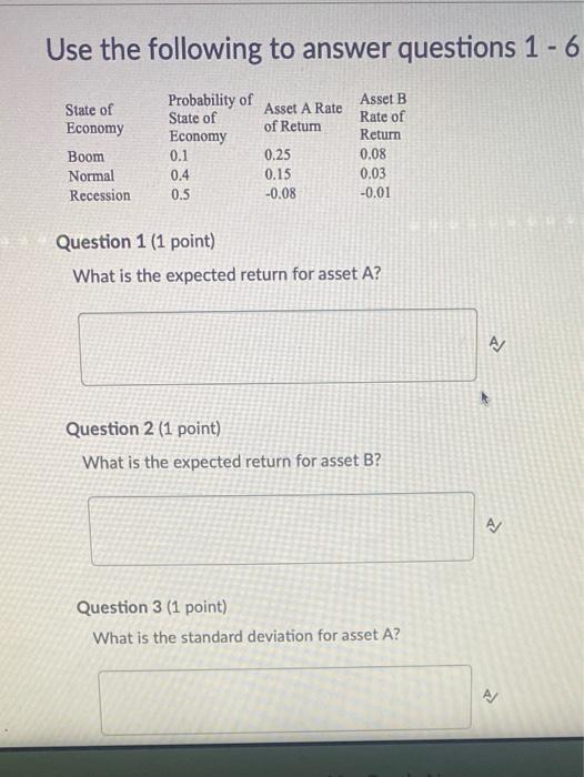 Solved Use the following to answer questions 1 - 6 State of | Chegg.com